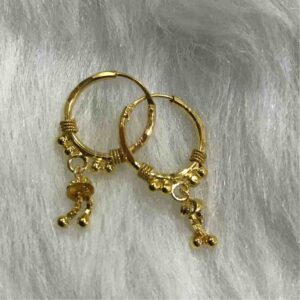 18k/750 Attractive Gold Bali For Ladies