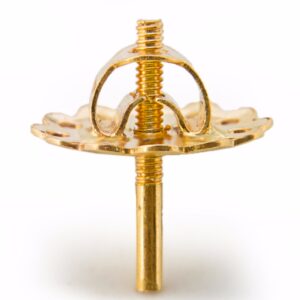 10mm Flower Dotted Screw ste (Chaki post).
