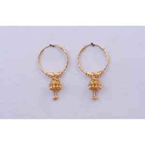 18KT Gold Jumkhi Modern Bali