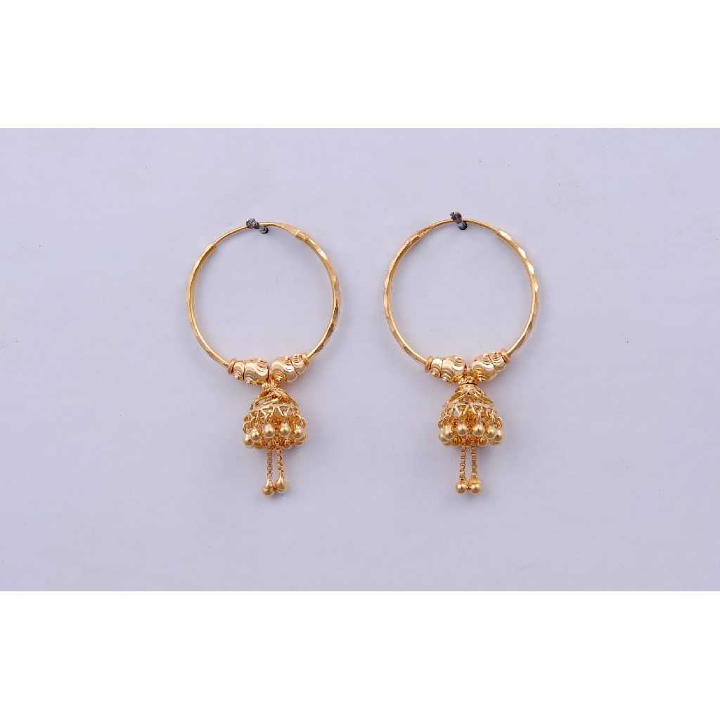 18KT Gold Jumkhi Modern Bali