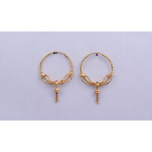 18KT Gold CNC Modern Vertical Bali