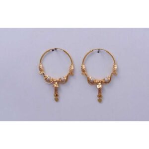18KT Gold CNC Antique Vertical Bali