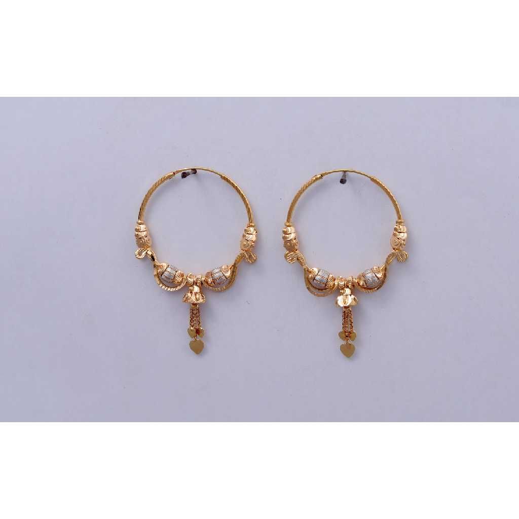 18KT Gold CNC Antique Vertical Bali