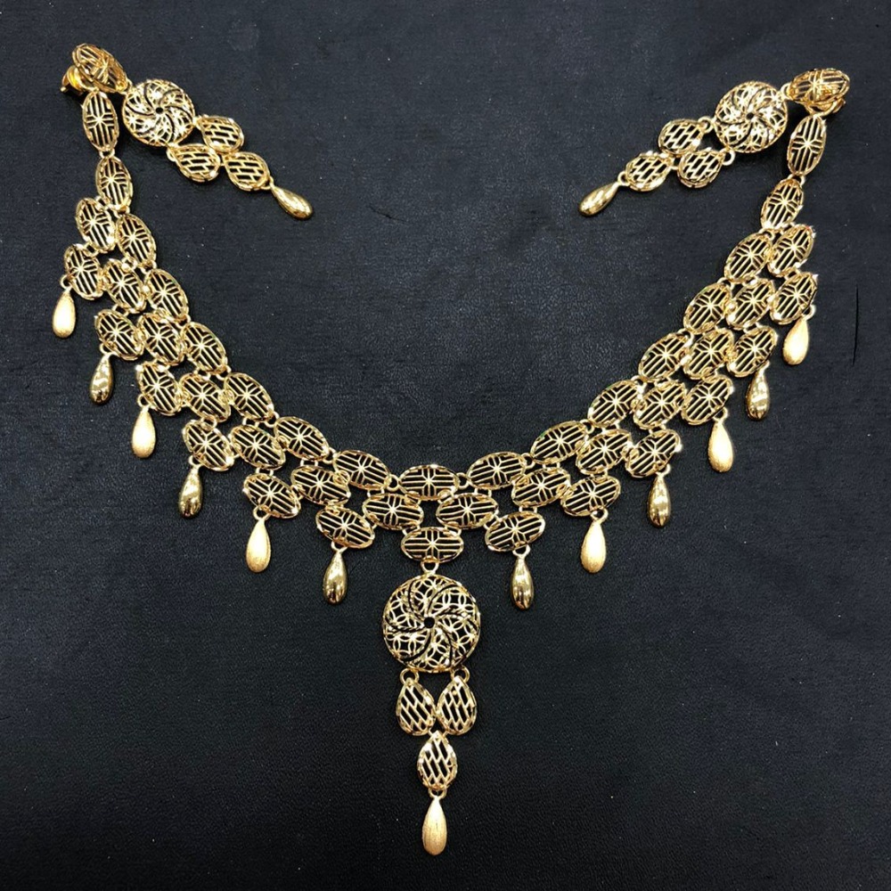 22K Gold Fancy Necklace Set