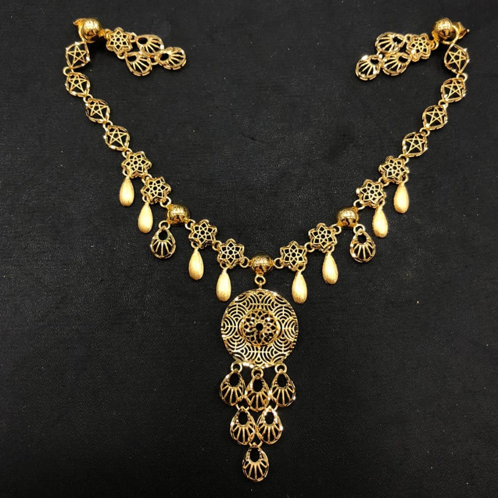 22K Gold Turkish Design Necklace Set