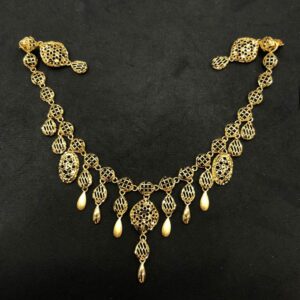 22K Gold Antique Turkish Design Necklace Set