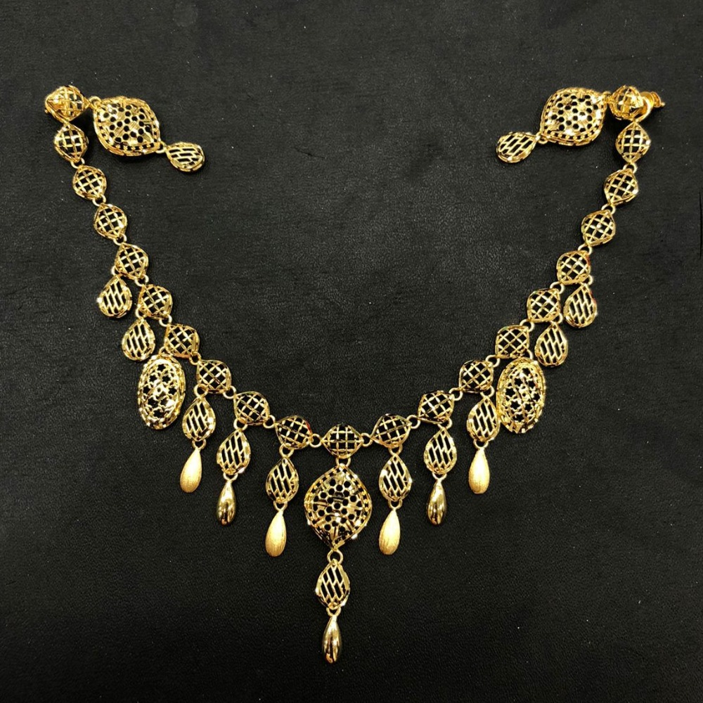 22K Gold Antique Turkish Design Necklace Set
