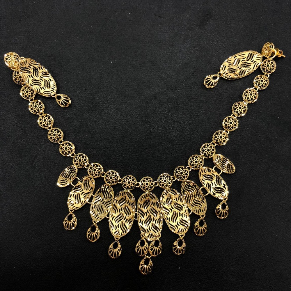 22K Gold Delicate Necklace Set