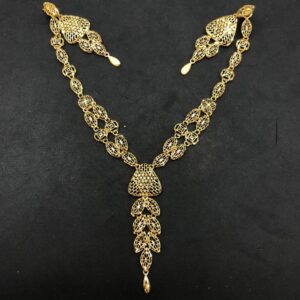 916 gold delicate necklace set