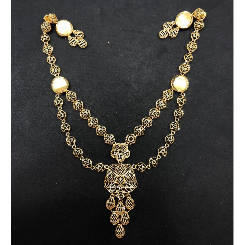 22K Gold Double Layer Turkish Necklace