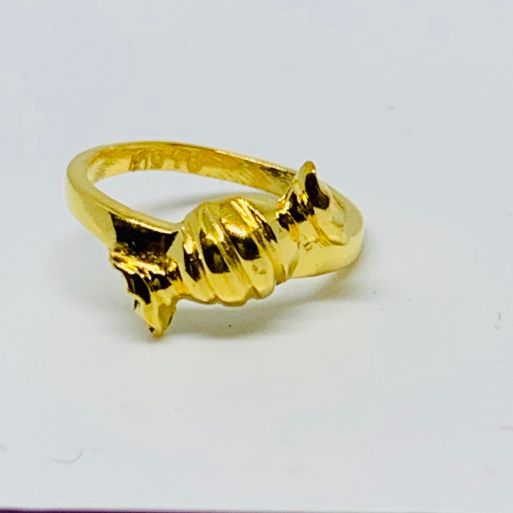 916 Gold Plain Casting Baby Rings