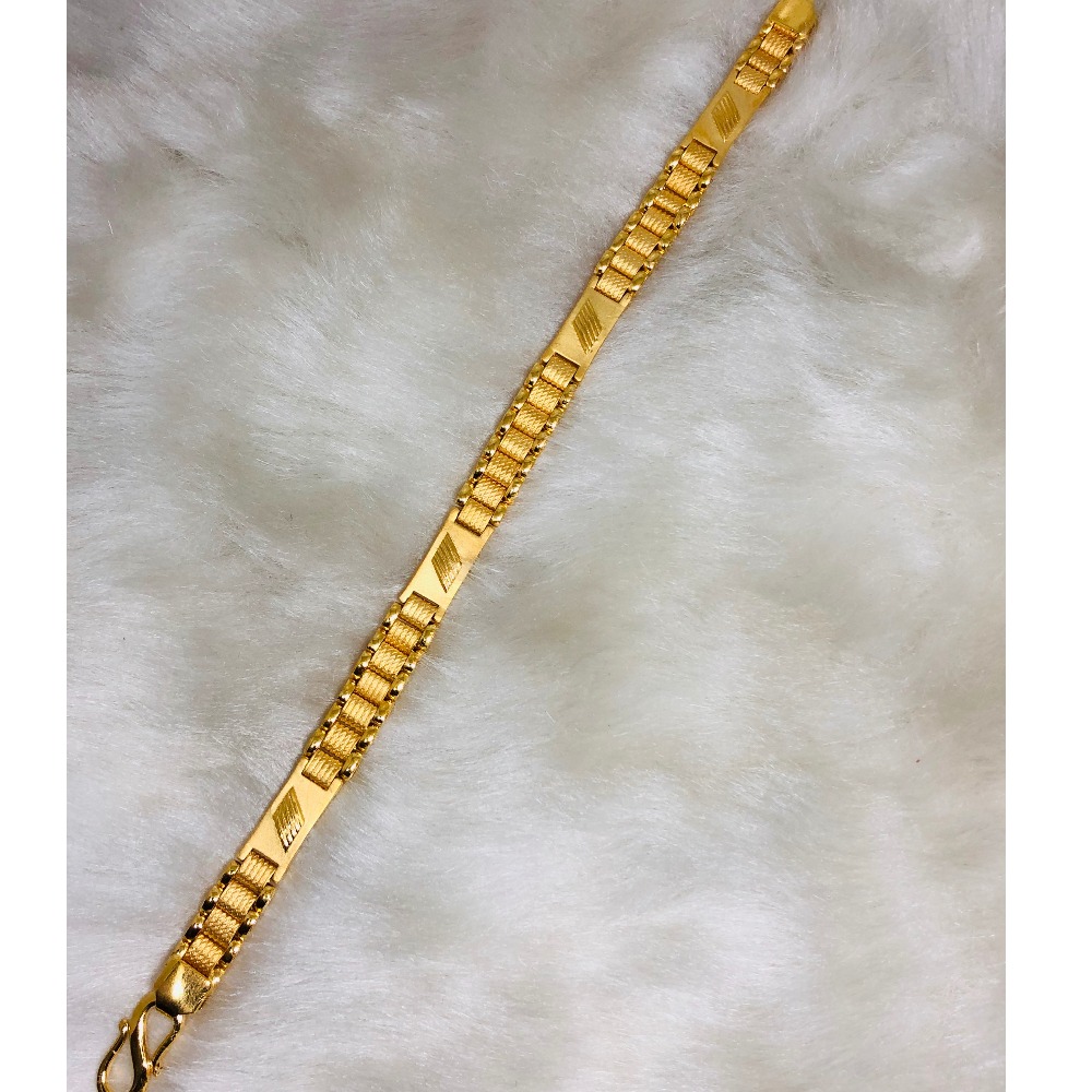 916 Gold Plain Casting Bracelet
