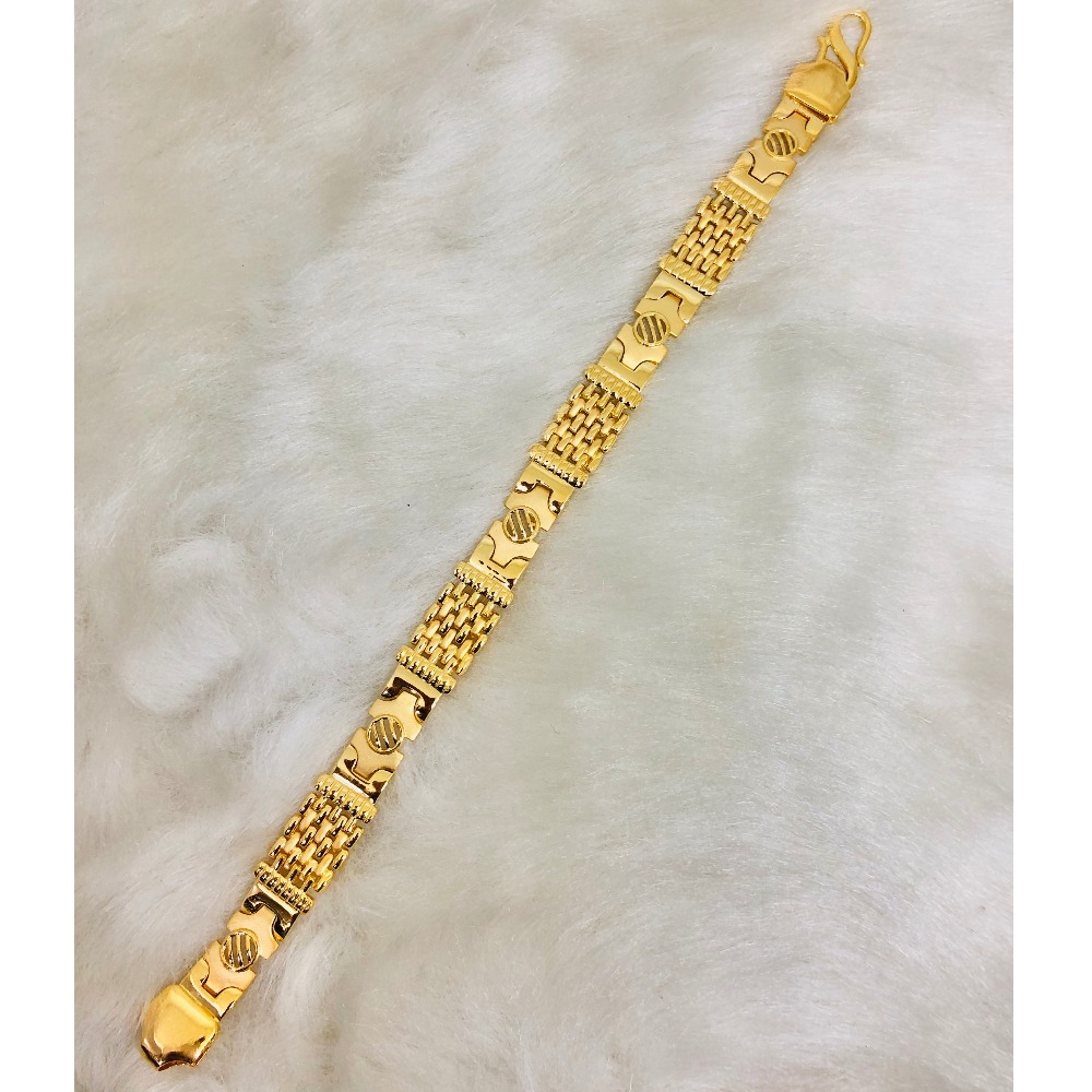 916 Gold Plain Casting Bracelet