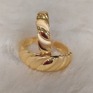 916 Gold Plain Casting Couple Band
