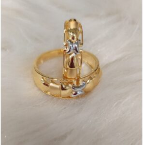 916 Gold Plain Casting Couple Band
