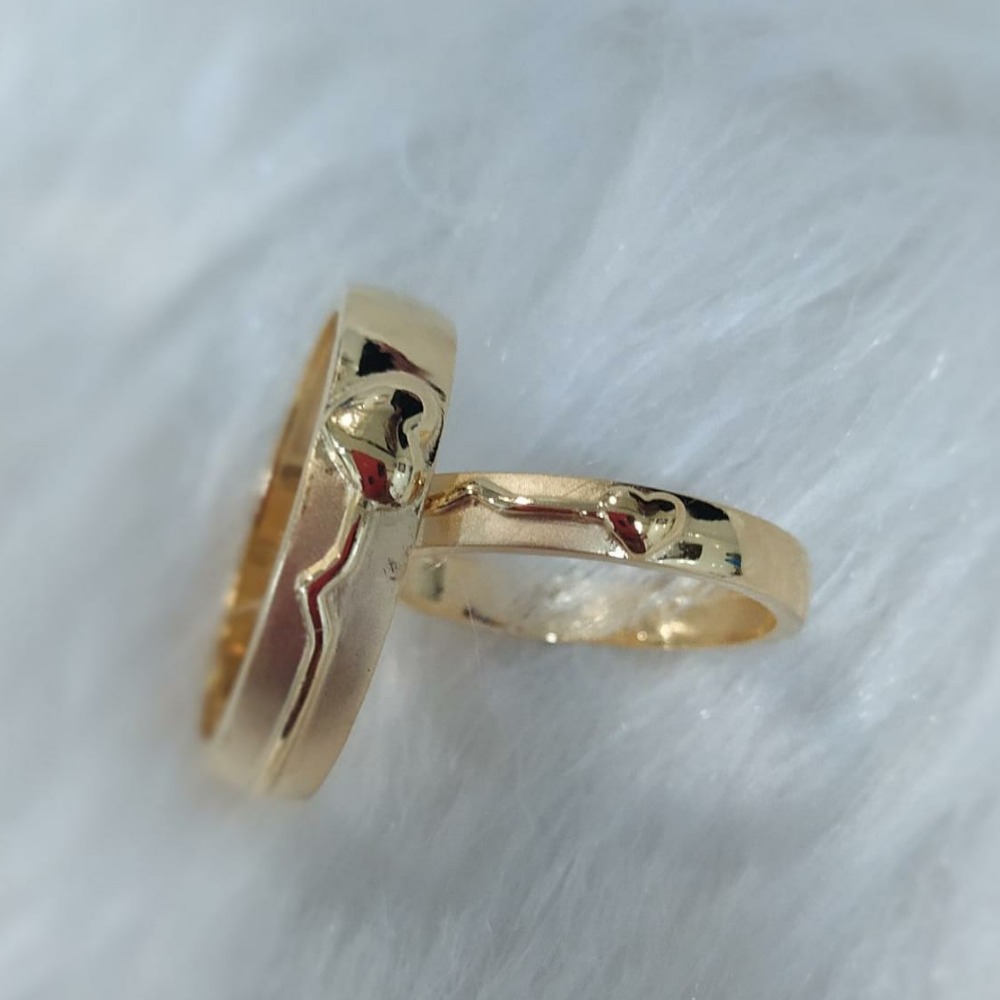 916 gold plain casting couple band