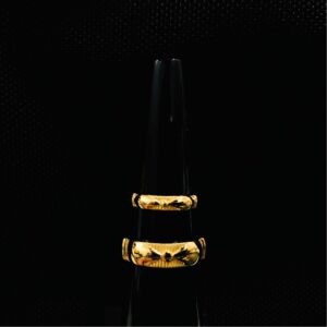 916 Gold Stylish Couple Ring KDJ-R040