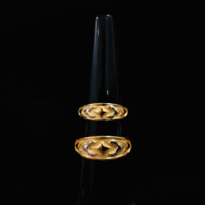 22KT Gold Fancy Couple Ring KDJ-R037