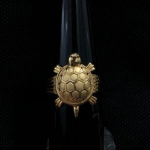 916 Gold Tortoise Ring For Men KDJ-R032