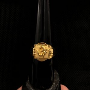 22KT Gold Om Design Ring KDJ-R031
