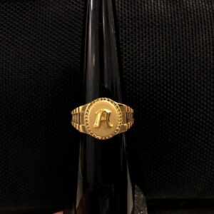 916 Gold Alphabet A Ring For Men KDJ-R023