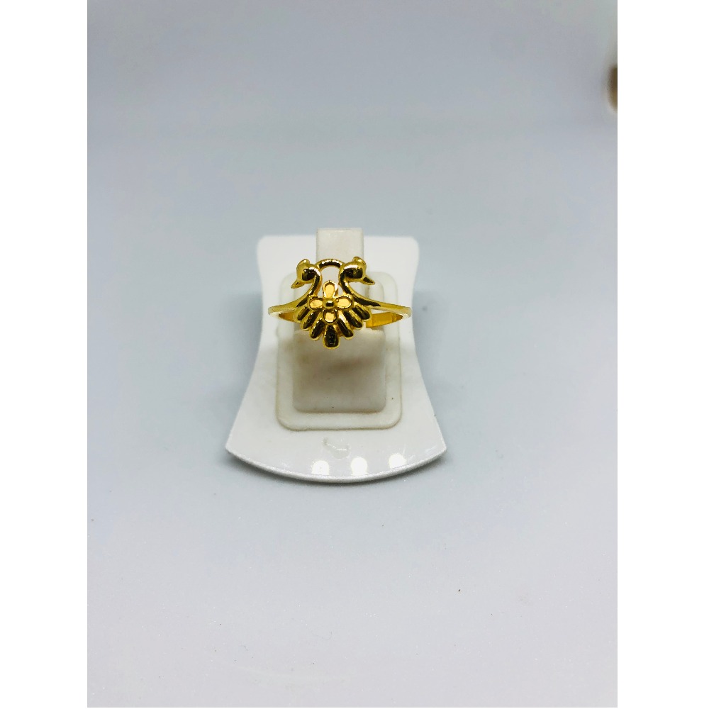 916 Gold Peacock Design Ring For Women KDJ-R015