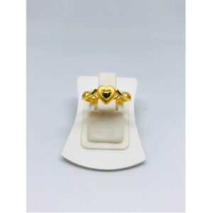 22KT Gold Heart Shape Ring For Women KDJ-R011