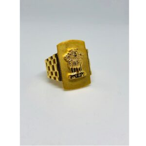916 Gold Ashok Stambh Design Ring For Men KDJ-R005