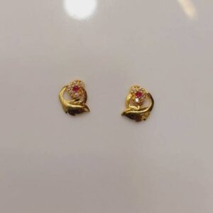 Gold Fine Design Casual Earring