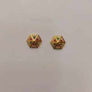 Gold Women Wear Earring