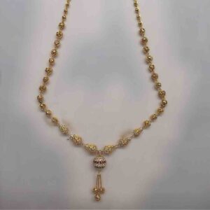 22ct gold 916 fancy stone mala