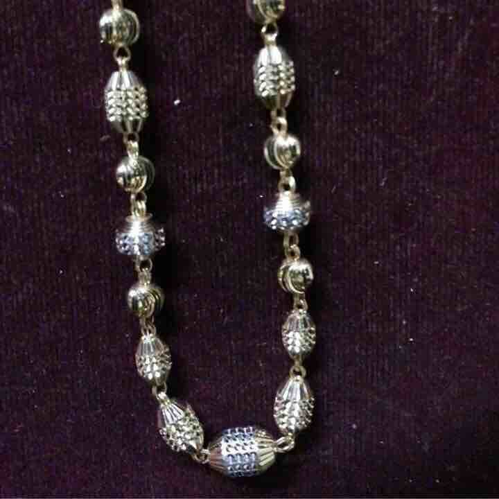 22ct gold 916 cnc dot designer mala