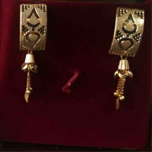 916 fancy plain cnc earrings for engagement