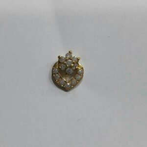 16K Yellow Gold Indian Stone Nosepin