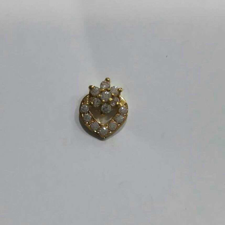 16K Yellow Gold Indian Stone Nosepin