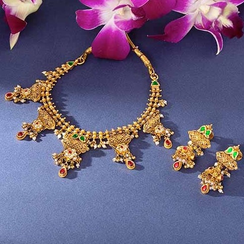 antique necklace set 916