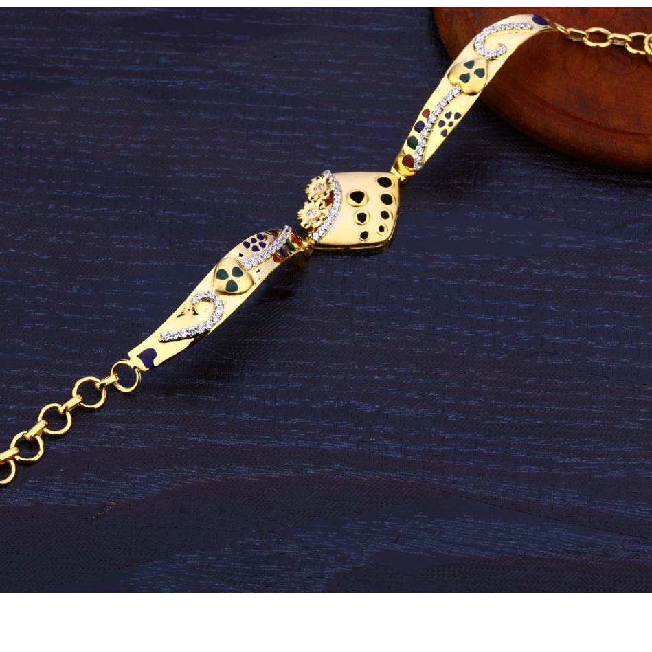Ladies kada bracelet cz 916