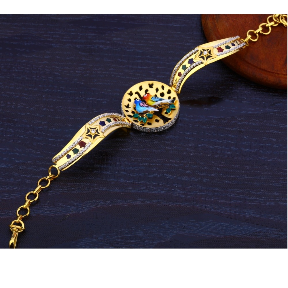 Ladies kada bracelet cz 916