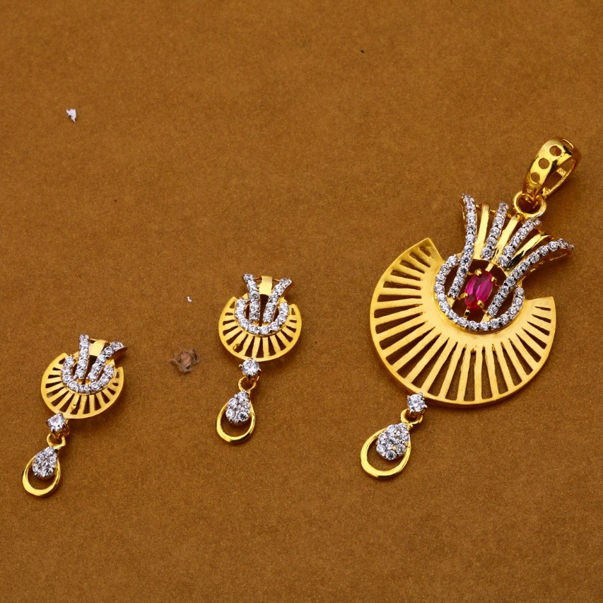 Ladies pendant set 916 cz