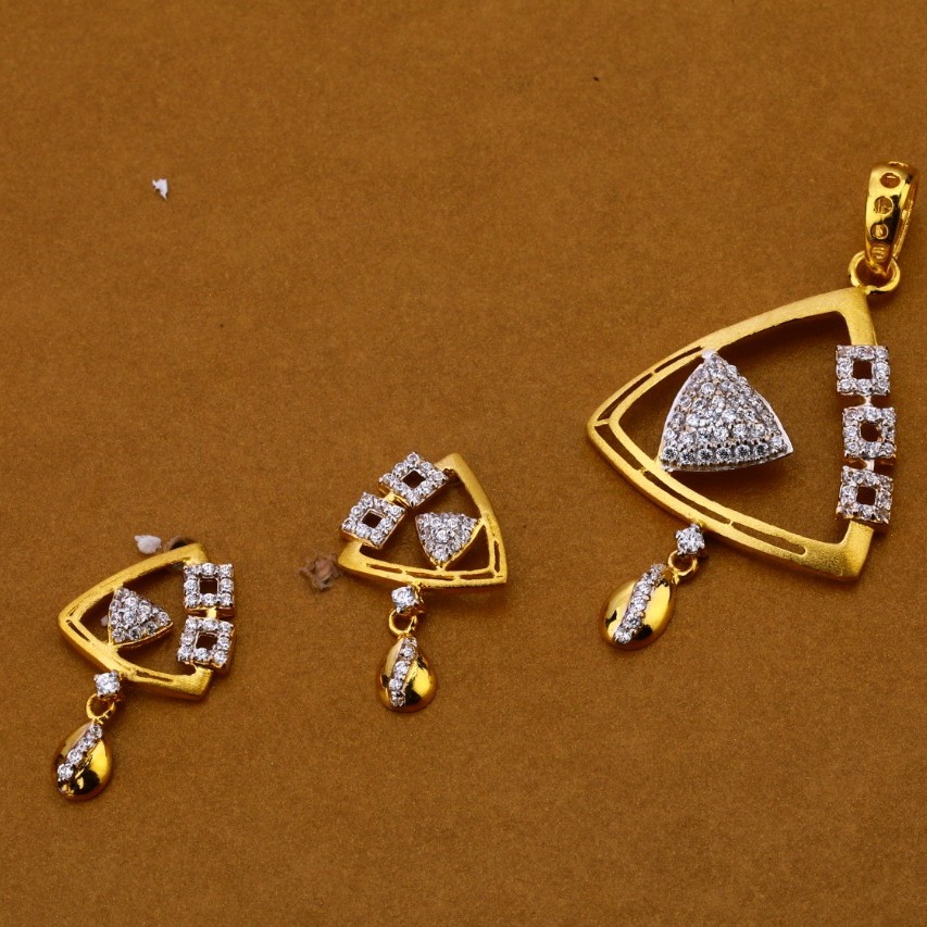 Ladies pendant set 916 cz