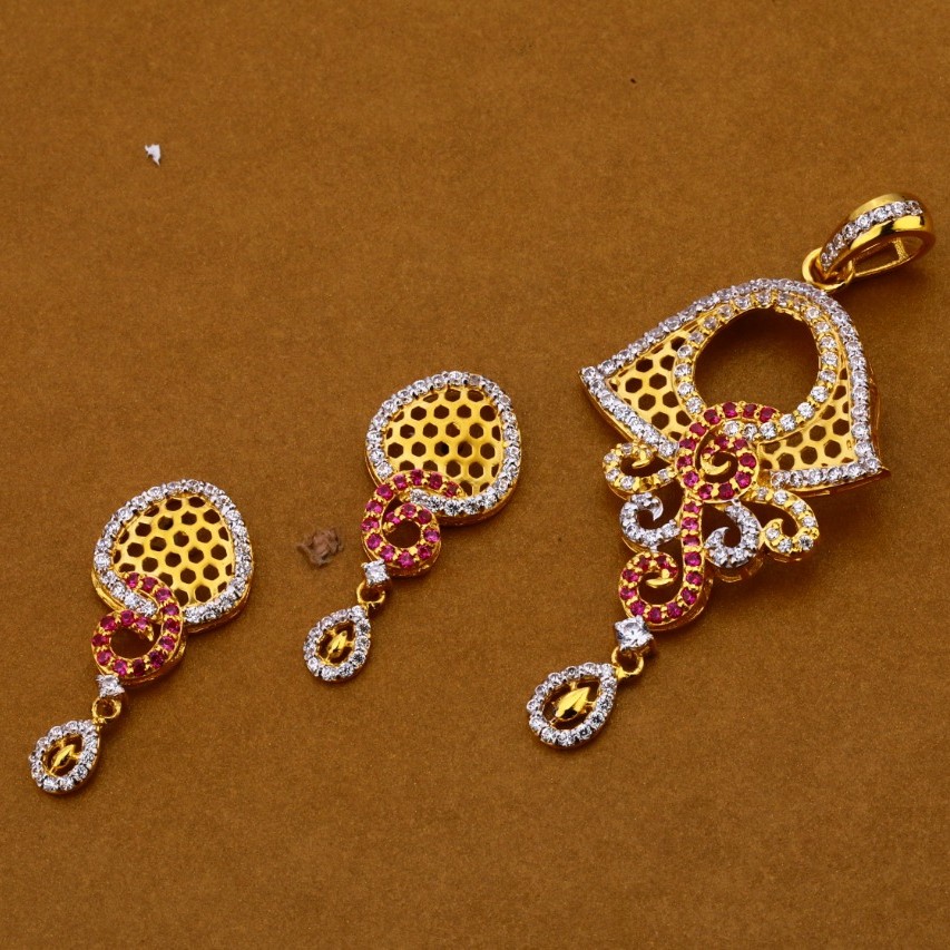 Ladies pendant set 916 cz