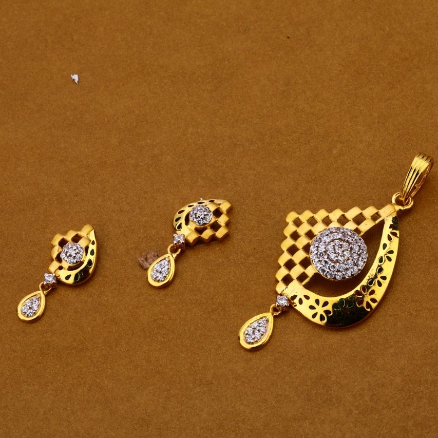 Ladies pendant set 916 cz