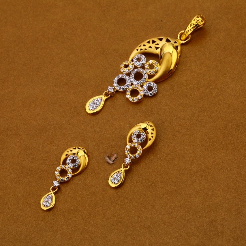 Ladies pendant set 916 cz
