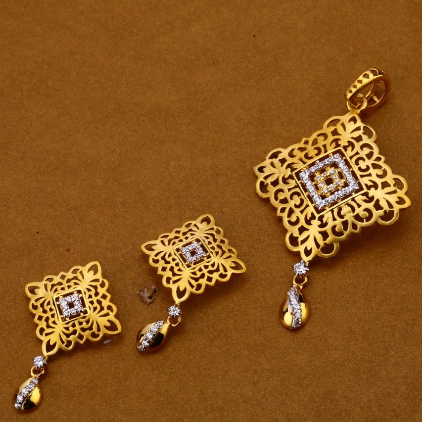 Ladies pendant set 916 cz