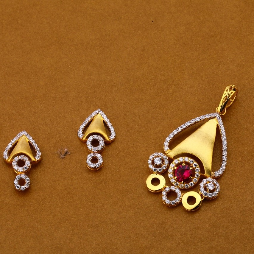 Ladies pendant set 916 cz