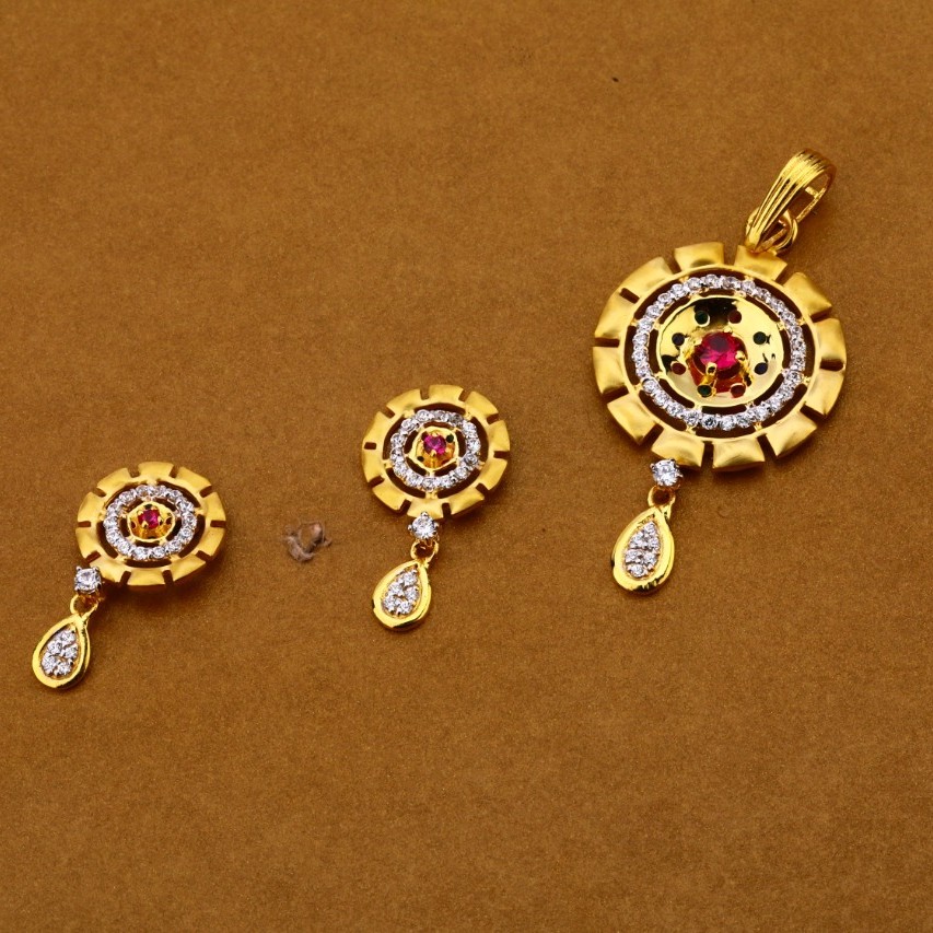 Ladies pendant set 916 cz
