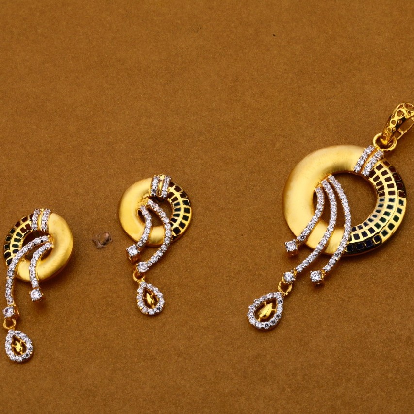 Ladies pendant set 916 cz