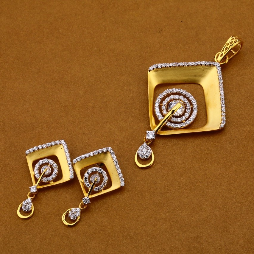 Ladies pendant set 916 cz