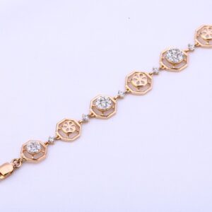 Ladies bracelet rosegold 18ct