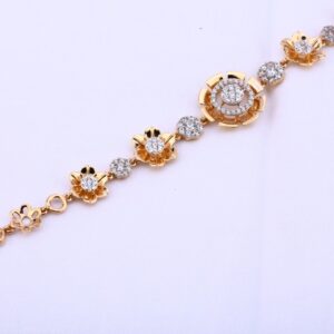 Ladies bracelet rosegold 18ct